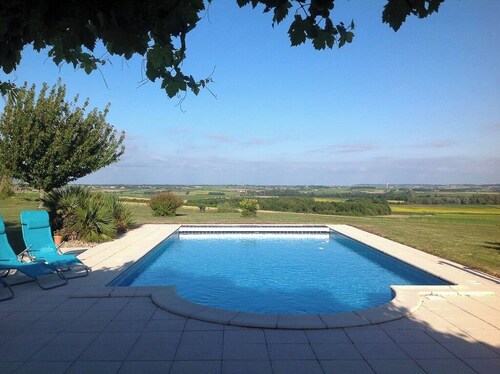 Beautiful house with pool and large garden with stunning views