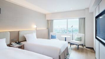 Habitació prèmium, 2 llits individuals (Canal View) | Escriptori, wifi gratuïta i roba de llit