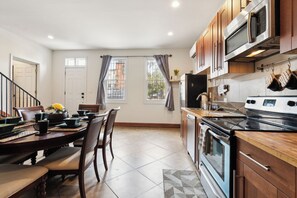 Microwave, oven, stovetop, dishwasher