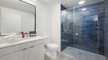 Haartrockner, Handtücher, Seife, Shampoo