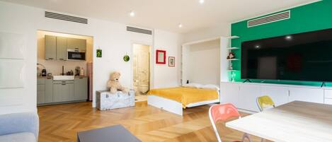 1 Schlafzimmer, Reisekinderbett, WLAN, Bettwäsche