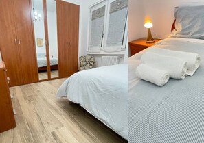 2 室のベッドルーム、アイロン / アイロン台、WiFi (無料)、ベッドシーツ