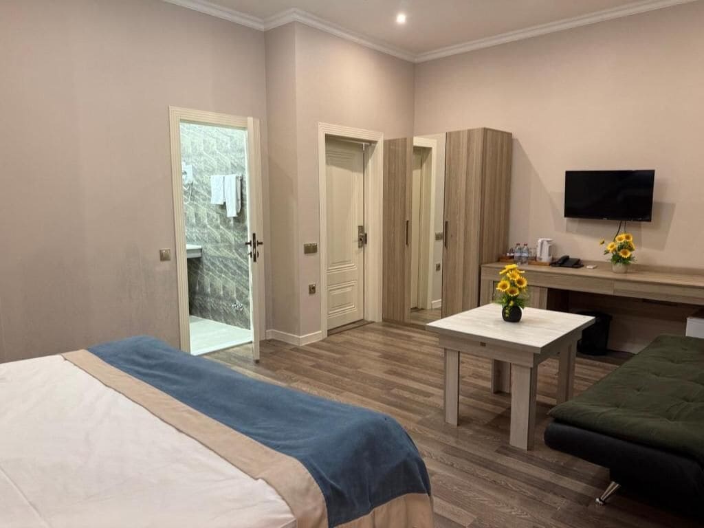 ファミリー ルーム シティビュー | 高級寝具、ミニバー、デスク、ノートパソコン用作業スペース