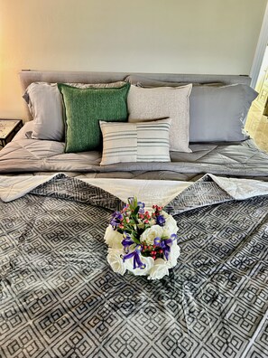 2 bedrooms, in-room safe, iron/ironing board, WiFi