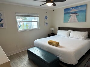 2 slaapkamers, een strijkplank/strijkijzer, gratis wifi, beddengoed