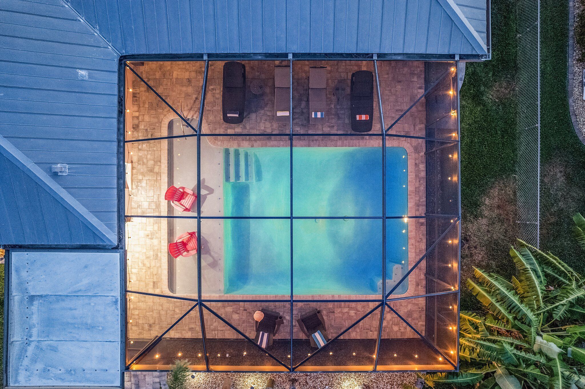 A heated pool