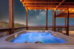 Terrace/patio - Crown Point Lodge ~ Luxury 6BR ~ Indoor Pool ~ Game Room (Sevierville)