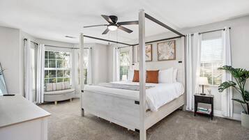 4 bedrooms, iron/ironing board, free WiFi, bed sheets