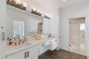 Shower, hair dryer