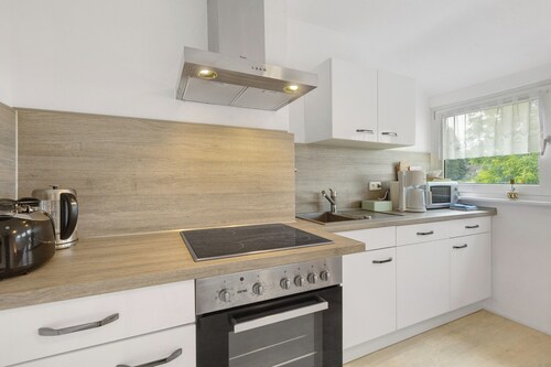 Ferienwohnung 'Ruhepol, 75qm' mit Gemeinschaftspool, Gemeinschaftsgarten und Wi-Fi