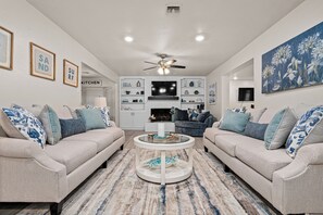 Fireplace - Home with Pool in Corpus Christi (Corpus Christi)