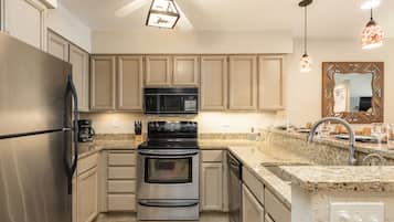 Condo, 2 Bedrooms | Private kitchen | Fridge, coffee/tea maker, toaster