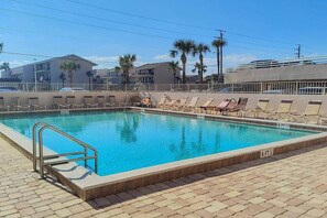 Outdoor pool, a heated pool - Seasalt Shores - Oceanfront Condo (Ponce Inlet)