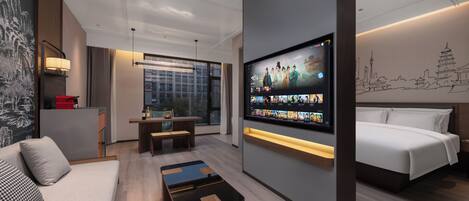 Comfort-sviitti, tupakointi kielletty, kaupunkinäköala | Tallelokero huoneessa, ilmainen Wi-Fi