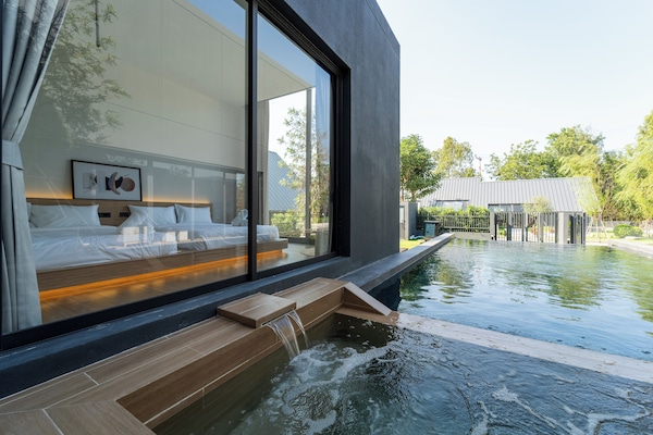 Indoor pool, outdoor pool