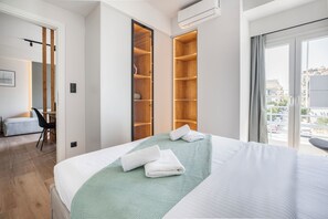Apartment, 1 Bedroom, Balcony, City View | 1 bedroom, premium bedding, individually decorated - Brisk - Chic 1-BR Apartment in Athens (Athens)