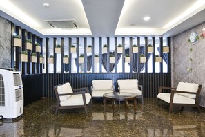 Sitteområde i lobbyen