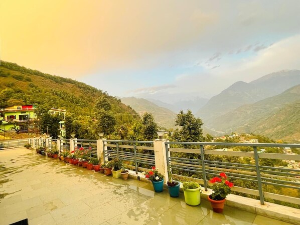 Vue depuis l’hébergement