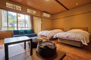 Japanese-style Twin Room , Non Smoking | In-room safe, free wired Internet, bed sheets - RYOKAN KOKONOE (Kokonoe)