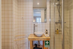 Shower, hair dryer