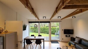 Living room - Spacious Bungalow Surrounded Large Garden (Sint Maartensvlotbrug)