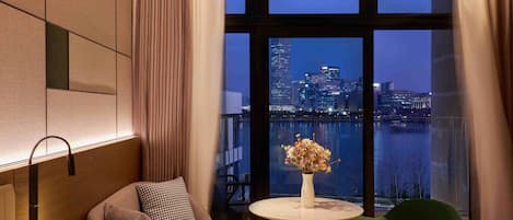 Quarto solteiro superluxo, vista para a praia | Cofres nos quartos, cortinas blackout, quartos à prova de som