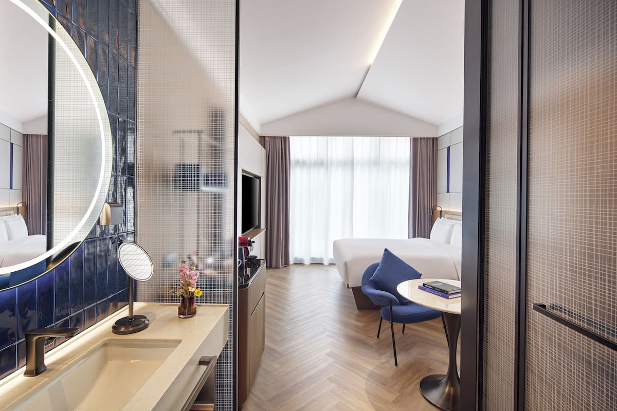 Couette en duvet d'oie, articles gratuits dans le mini-bar