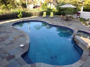 A heated pool