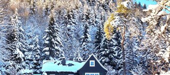 Ferienhaus 'Tannenhäuschen' mit Bergblick, privater Terrasse und Wi-Fi