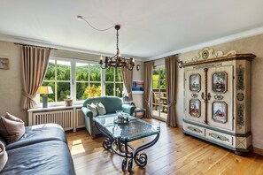 Télévision, cheminée, lecteur de DVD, chaîne hi-fi