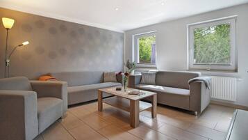 Fernseher, DVD-Player, Stereoanlage