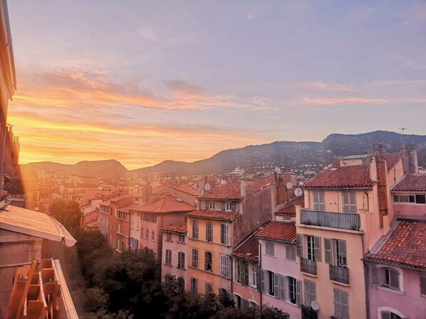 Udsigt fra overnatningsstedet