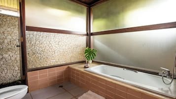 Free toiletries, bathrobes, slippers, bidet