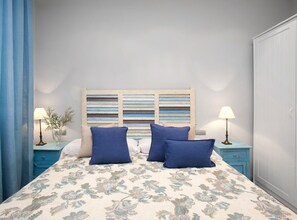1 غرفة نوم ومكواة/لوح كي وواي فاي وملاءات أسرّة