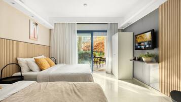 Studio, Gartenblick | 1 Schlafzimmer, kostenloses WLAN