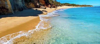 Boho Beach Box | Ocean Front Apt With Pool- in Downtown Walkable Location