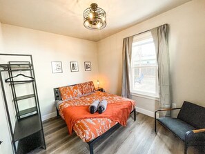 2 bedrooms, iron/ironing board, free WiFi, bed sheets - Modern Central Springs Bungalow | Walk to Cafés! (Colorado Springs)