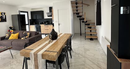 Duplex 80m2, Le Refuge du Léman, lake and mountains, for 6 people