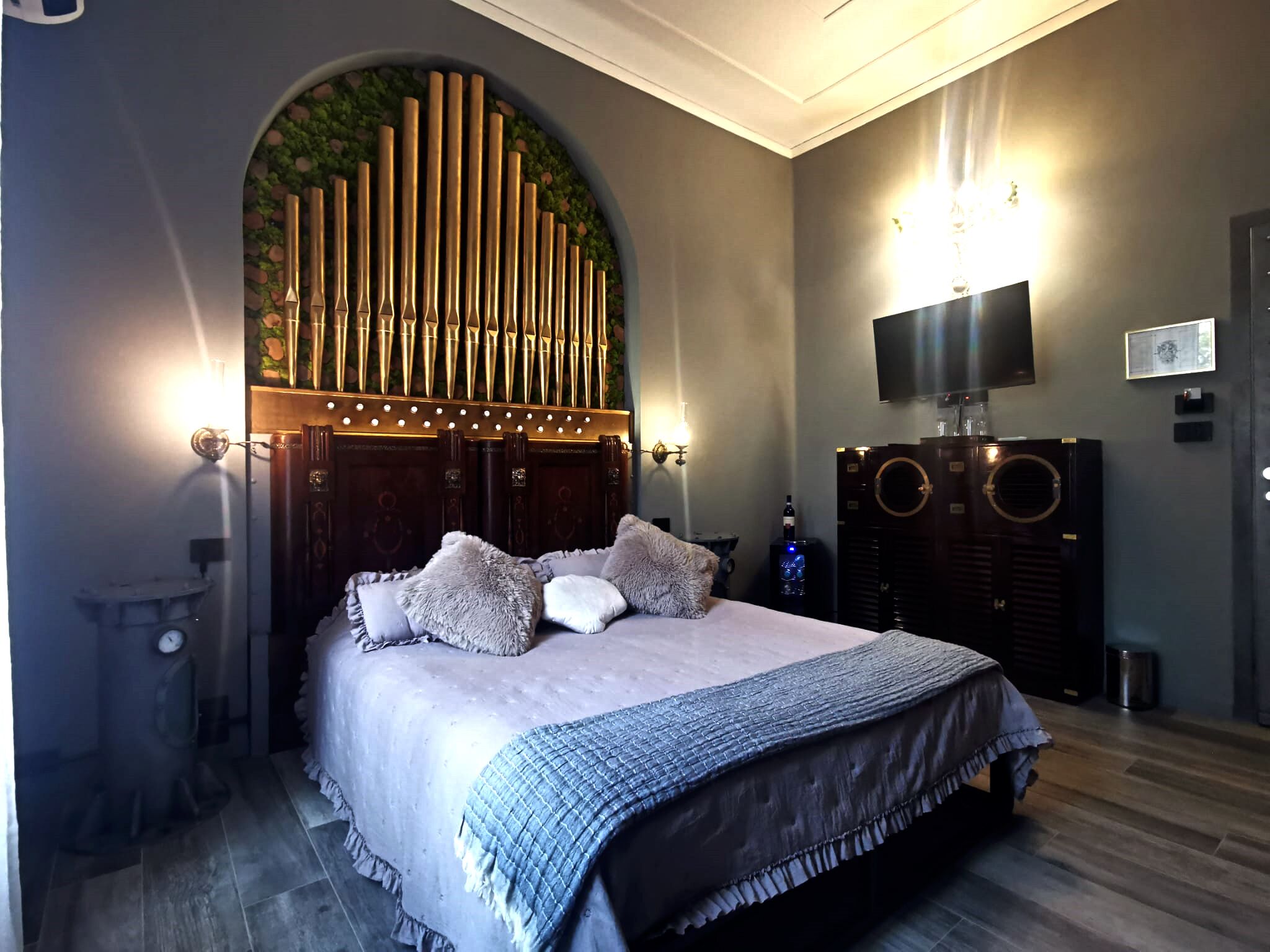 Deluxe-Doppelzimmer, Terrasse, Gartenblick | Kostenloses WLAN, Bettwäsche