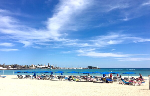 Beach nearby, beach towels