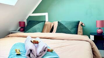 1 chambre, fer et planche Ă repasser, Wi-Fi, draps fournis