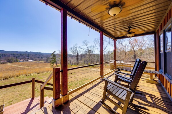 House (2 Bedrooms) | Front of property - Peaceful Cabin w/ Mtn Views & Grill in Altoona! (Altoona)