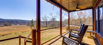 Hot Tub + Grill: Rustic Altoona Cabin w/ Views