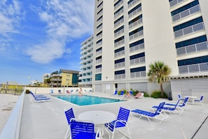 A heated pool