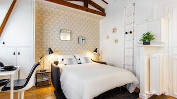 Apartamento | 1 quarto, espaço de trabalho para notebook