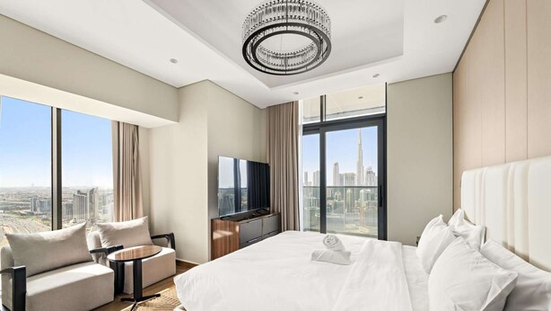 Apartment | 2 bedrooms, high-speed internet - Amazing 2BR in Business Bay With Full Burj View (Dubai)