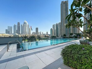 Pool - Luxury 3BR Apartment with Burj Khalifa Views (Dubai)