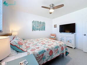 2 makuuhuonetta, silitysrauta/-lauta, ilmainen Wi-Fi, vuodevaatteet