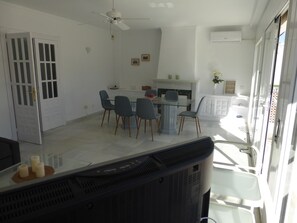 House, 2 Bedrooms, Smoking, Terrace | Dining room - Duplex With sea View (Roquetas de Mar)