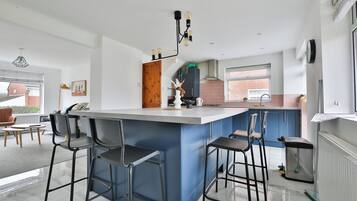 Comfort House, 3 Bedrooms | Private kitchen | Fridge, microwave, stovetop, coffee/tea maker